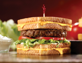 Friendlys grilledcheeseburgermelt