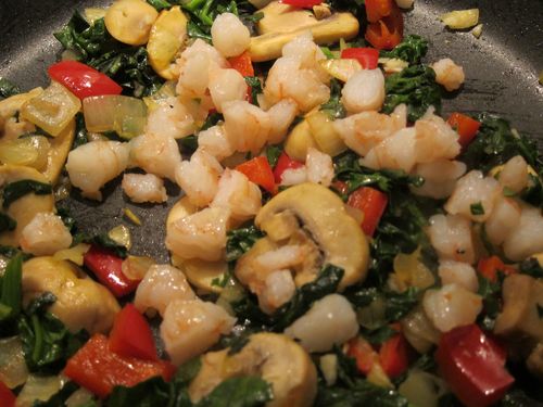 Quesadilla - sautee shrimp
