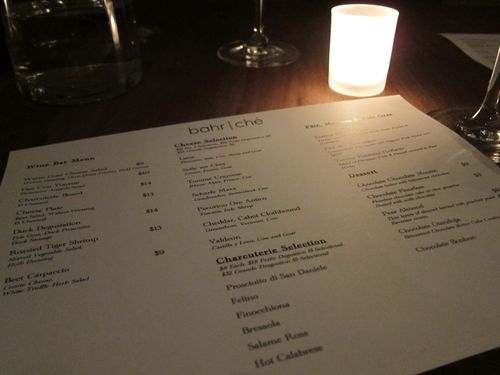 Bahe Che Menu
