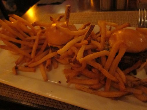 Rare mini burgers