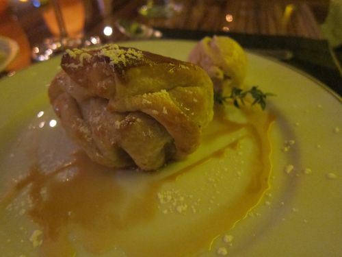 Steak Frites Apple tart good