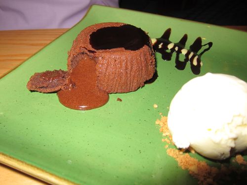 Tanuki Tavern choc red miso cake
