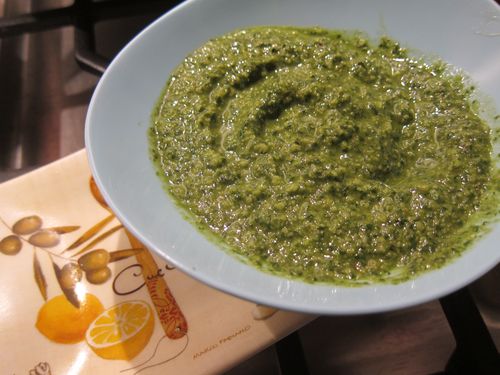 Basil pesto dish 2
