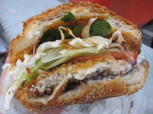 Smorgasburg Cemitas Inside
