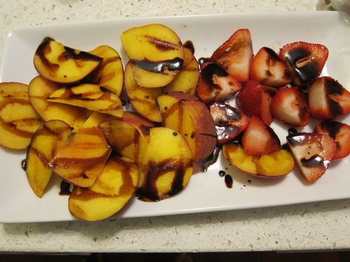 Grilled fruits after