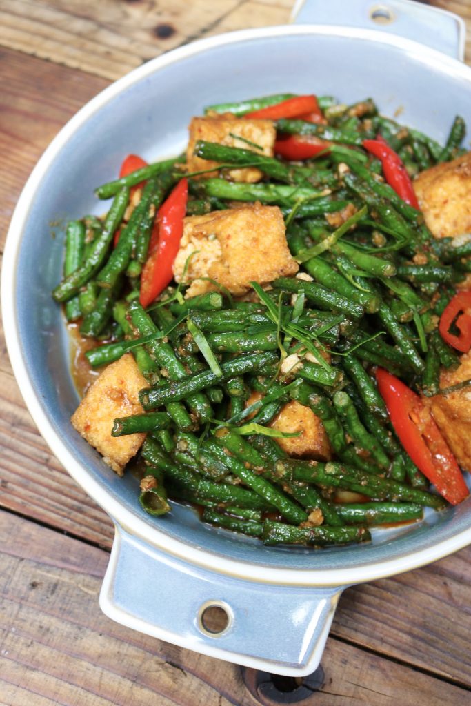 Wok Fried String Beans (Tua Pad Prik Khing) Wayla NYC
