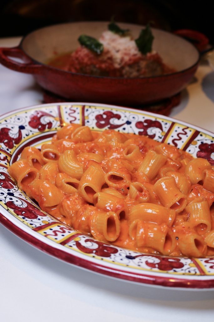 Rigatoni vodka Carbone Rigatoni vodka