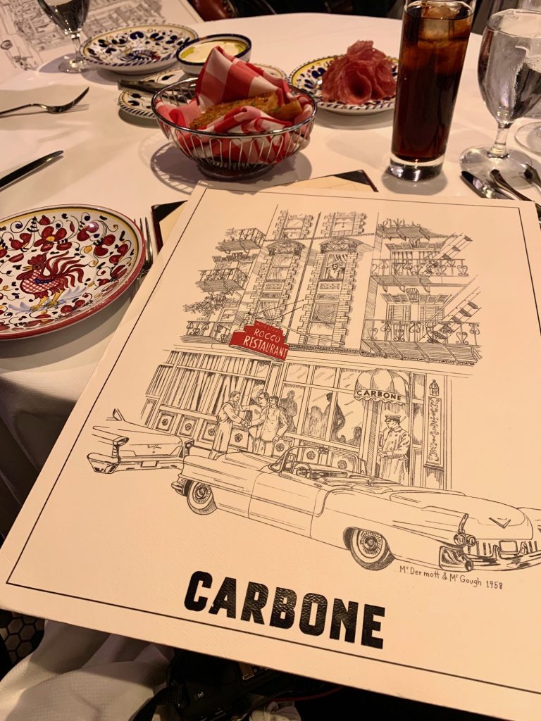 Large Menu Carbone Large Menu