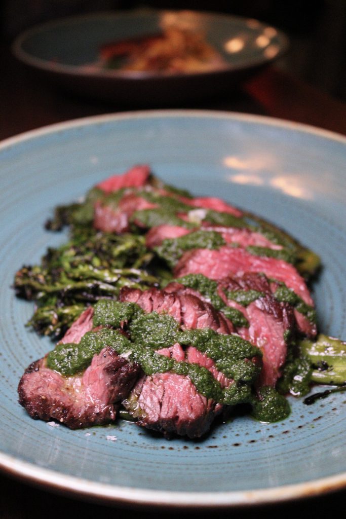 Grilled Hanger Steak w/Salsa Verde Grilled Hanger Steak Ten Hope BK